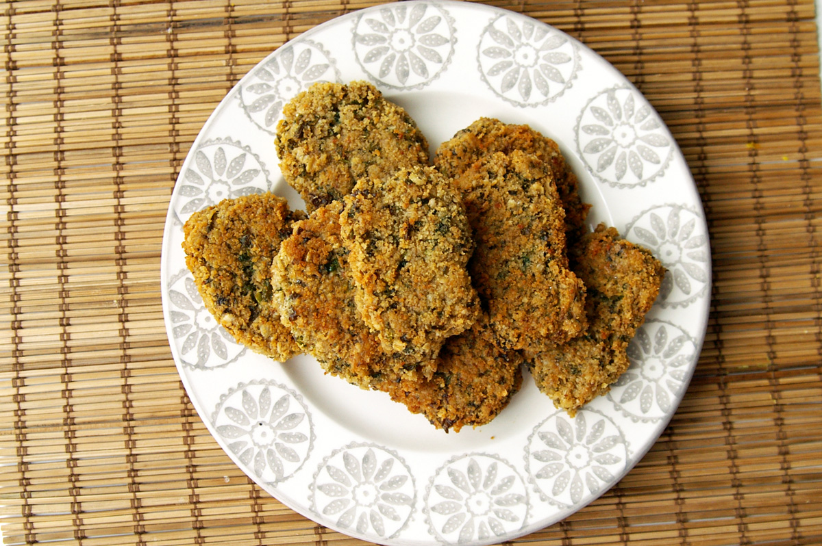 Veggie oat burger
